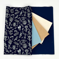 FABRIC KIT: Pie Dish Carrier: AGF Mushroom Hunt Bay option