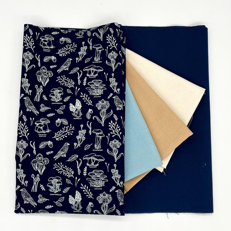 FABRIC KIT: Pie Dish Carrier: AGF Mushroom Hunt Bay option
