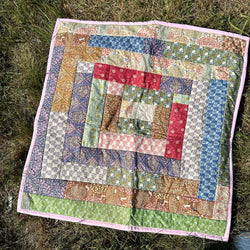 SAMPLE SALE: N12: Tilda Log Cabin Cushion COVER ONLY