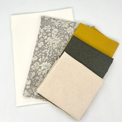FABRIC KIT: Leesa Chandler '3D Christmas Tree' Wall Hanging: Liberty 'Clay' (Grey)
