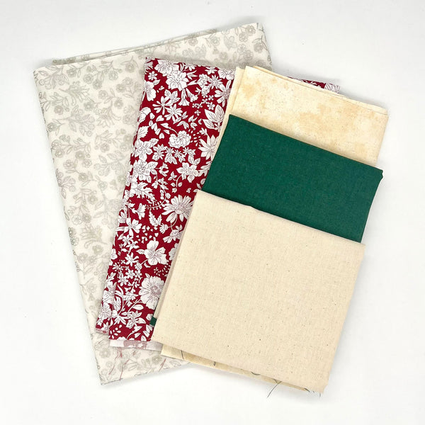 FABRIC KIT: Leesa Chandler '3D Christmas Tree' Wall Hanging: Liberty 'Crimson' (Red)