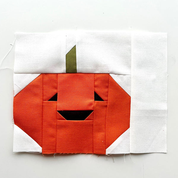 INSTRUCTIONS: Quilting With Jane Sew-A-Row BOTM | 'Pumpkin' Block: PRINTED VERSION