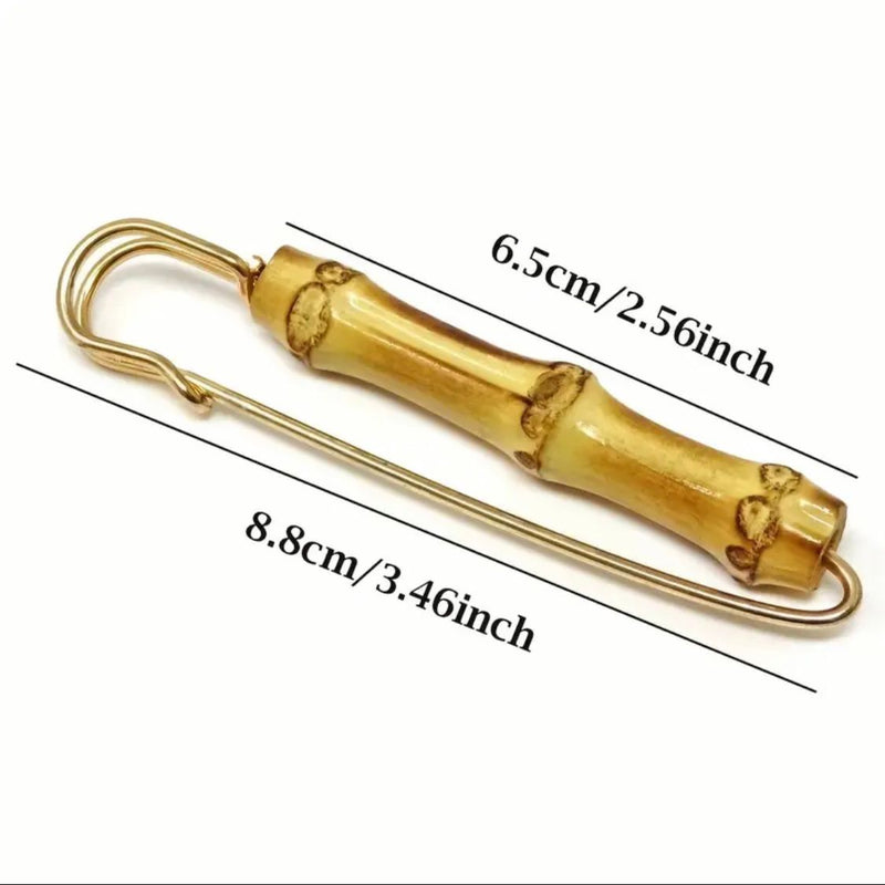 HARDWARE: Shawl Pin: Bamboo Knot