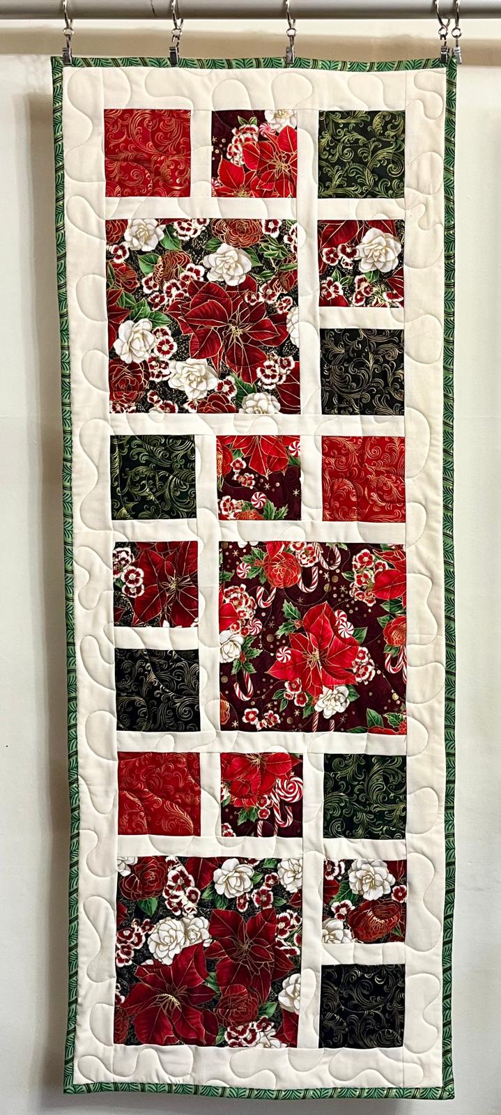 INSTRUCTIONS: Festive Squares Runner: PRINTED VERSION