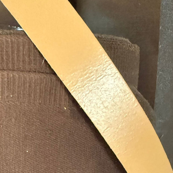 ACCESSORY: REAL Cowhide Leather Strap in NEUTRAL: 20mm wide: by the METRE