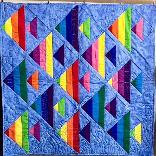 INSTRUCTIONS: Rainbow Fish Quilt: DIGITAL DOWNLOAD