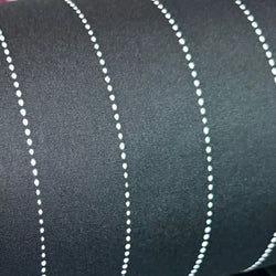 WAXED COTTON *IMPERFECT*: 6oz Bottle Green Distressed Pinstripe: by the METRE