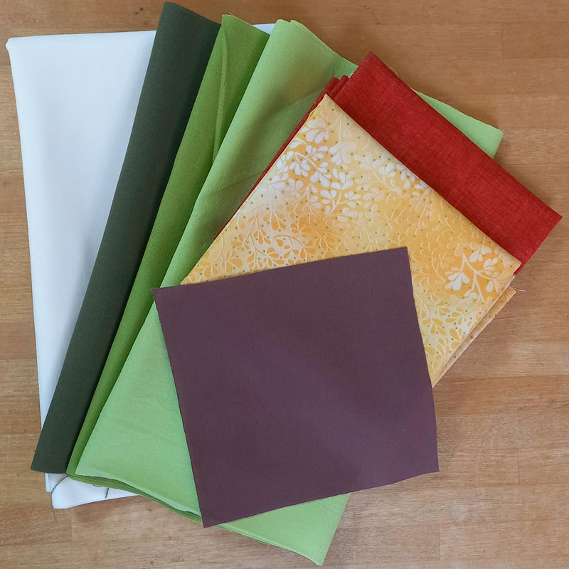 KIT with Instructions: Quilting With Jane Sew-A-Row BOTM | 'Parcels and Tree' Blocks