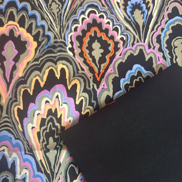 Half Metre Heaven: Kaffe Fassett Collective | February 2025 'Marble Scallops' PWGP207 Black with Black