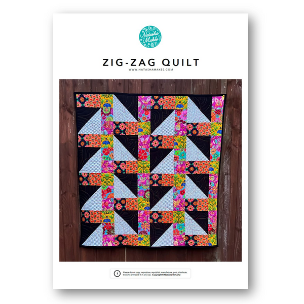 INSTRUCTIONS: Zig-Zag Quilt: PRINTED VERSION