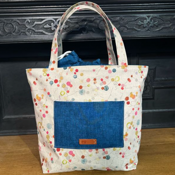 INSTRUCTIONS: Drawstring Shopper: DIGITAL DOWNLOAD