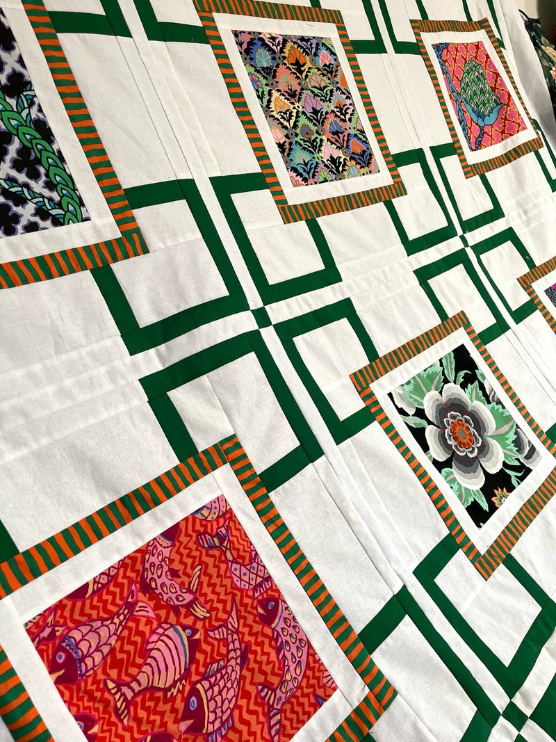 INSTRUCTIONS: 'Moroccan Trellis' Quilt Pattern: DIGITAL DOWNLOAD