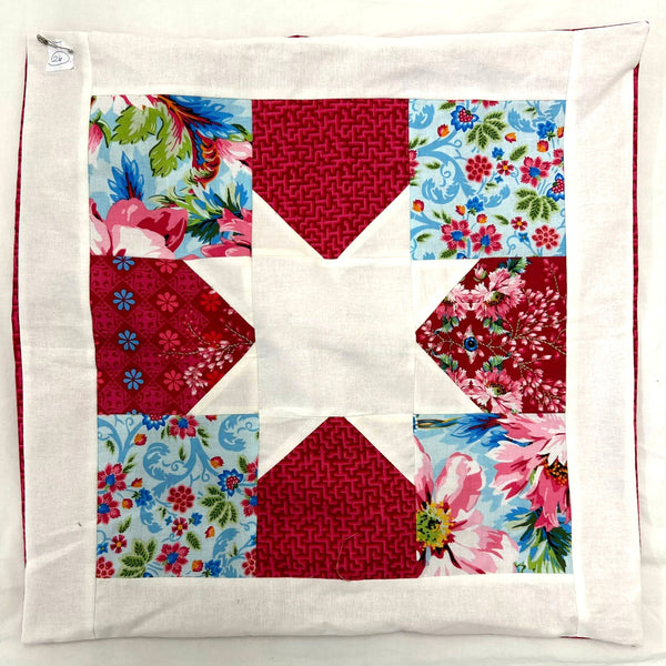 SAMPLE SALE: Item 26: White Star Cushion COVER ONLY: Odile Bailloeul envelope back