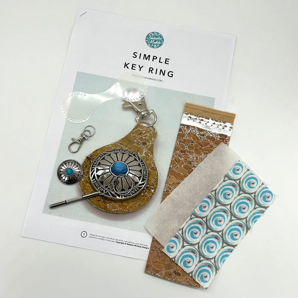 Kit with Instructions and Mylar Template: Simple Key Ring – Natasha Makes