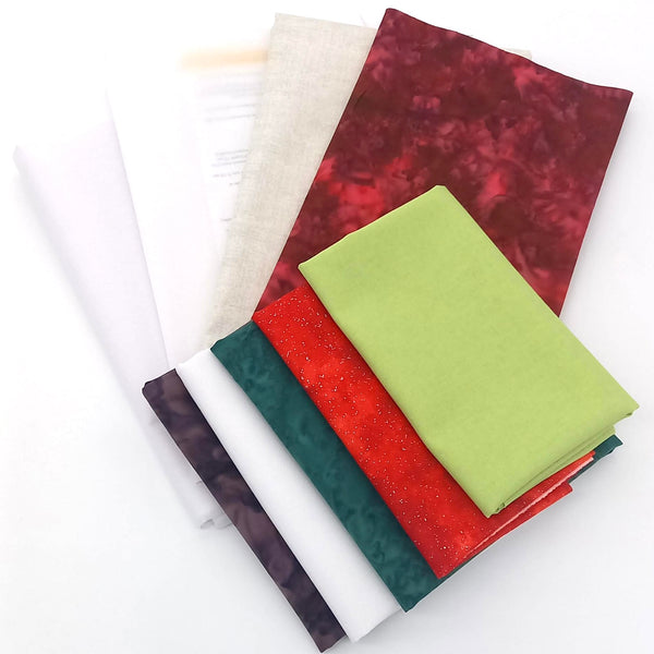 FABRIC KIT: Calendar Quilt | BLOCK 12 - December 'Winter Wreath' block