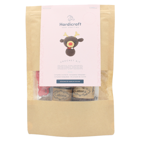 KIT: Hardicraft 'Mini Reindeer' Crochet Kit