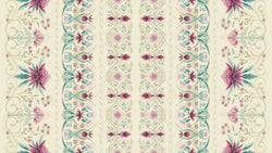 Leesa Chandler | Melba 'Border Stripe' Ivory/Pink 0001 6: by the 60cm increment