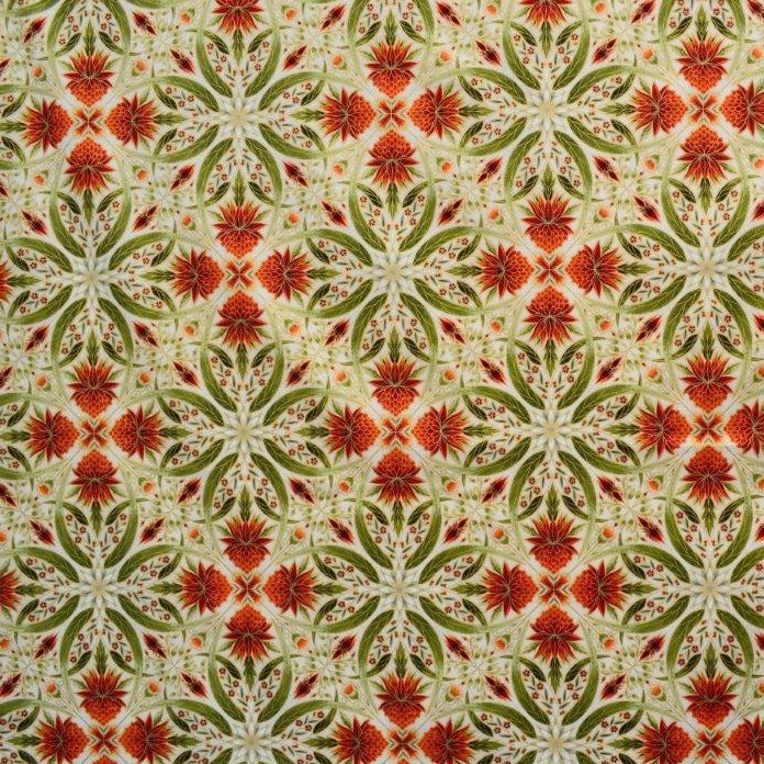 Leesa Chandler | Melba 'Tile' 0002 8 Cream Orange Gold: by the 1/2m