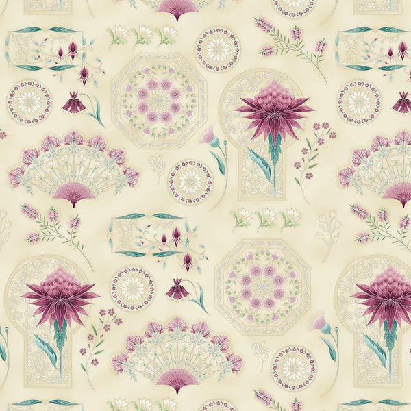 Leesa Chandler | Melba 'Project Panel' Ivory/Pink 0004 6: by the 60cm increment