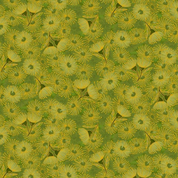 Leesa Chandler| Under The Australian Sun 'Flowering Gum' Green 0012 15: by the 1/2m