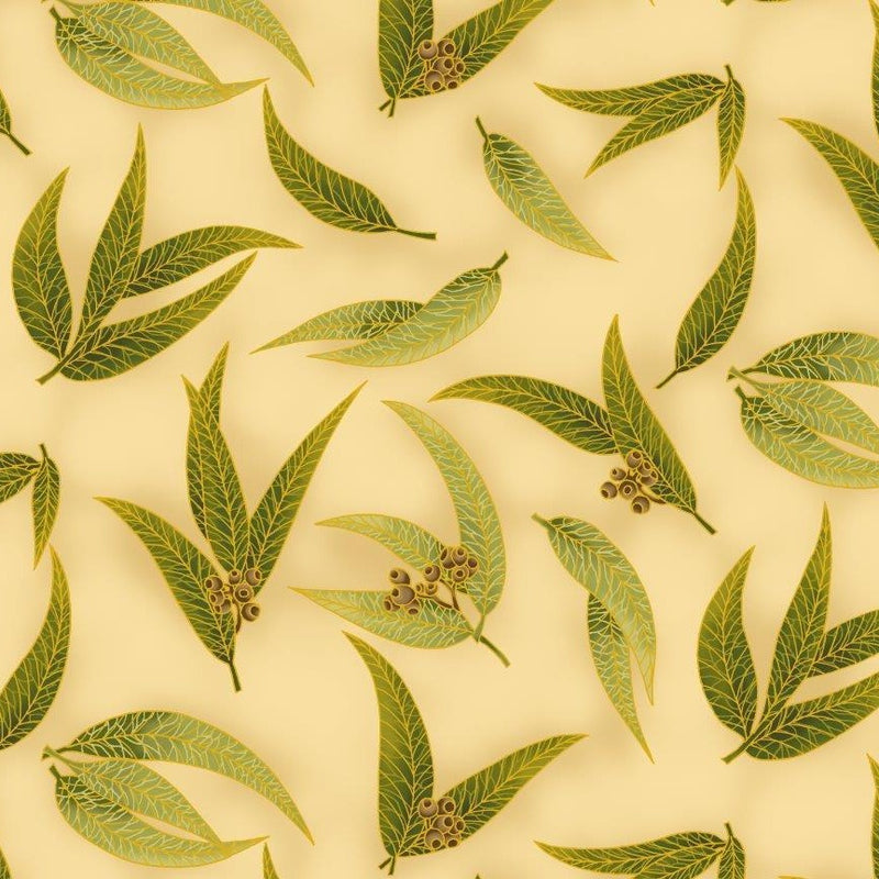 Leesa Chandler | Under The Australian Sun 'Gum Leaves' Olive Taupe 0016 8: by the 1/2m