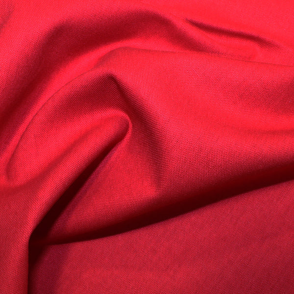 100% Cotton Plain: #110 Cardinal: Cut to Order by the 1/2m
