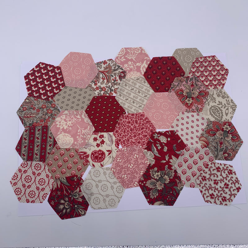 2.5‚Äù Pre-cut Hexagons for English Paper Piecing: Chafarcani Collection Precuts | Natasha Makes