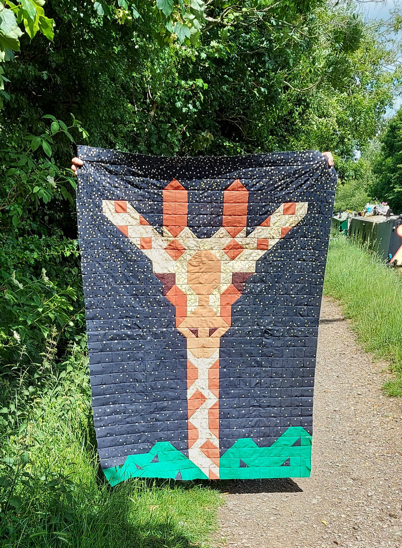 INSTRUCTIONS: Tracy Perks 'The Giraffe' Quilt Pattern: PRINTED VERSION