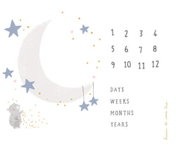 Moda | D is for Dream by Paper and Cloth: 36" x 44" 'Dreamy Milestone Blanket' 25129 11CV Precut Panel