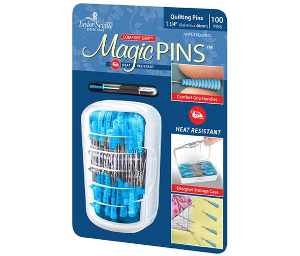 Taylor Seville Magic Pins - Quilting: 100 pins Accessory | Natasha Makes
