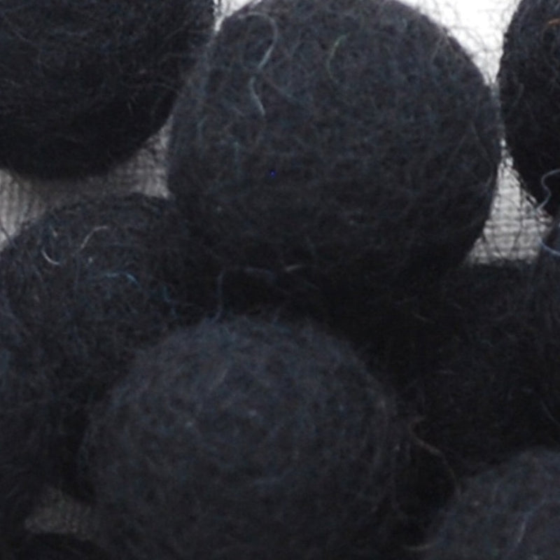 TOY MAKING: 100% Wool Felt Ball for House of Zandra Toys: 2cm: Black