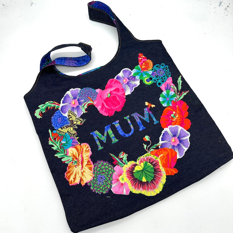 INSTRUCTIONS: Floral Appliqué Bag: DIGITAL DOWNLOAD