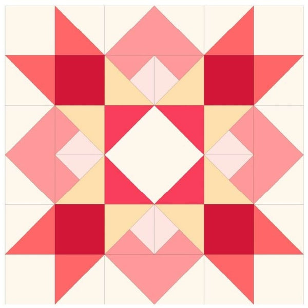 Fabric Kit for 'Candy Medallion': BLOCK 6 ONLY: Zesty