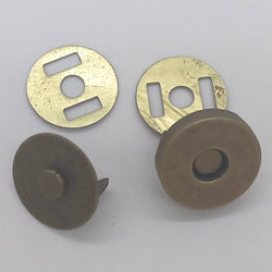 HARDWARE: Magnetic Clasp (Single): 18mm: Antique Brass Colour