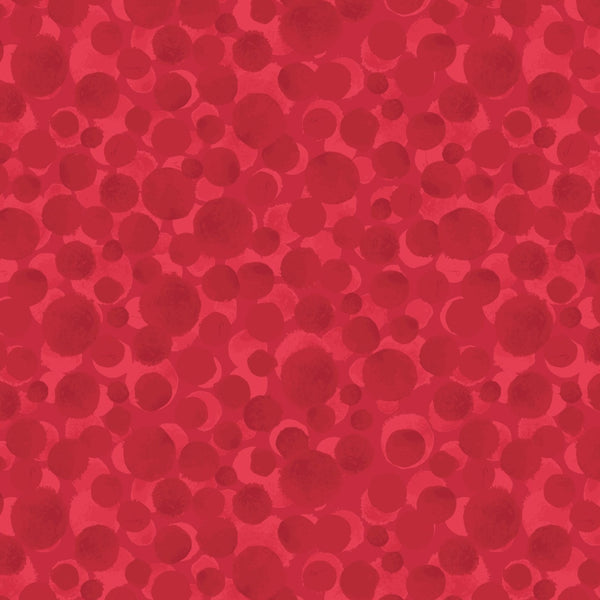 Lewis & Irene: 'Bumbleberries' in Red Pearl BB189: Cut To Order: By the 1/2m