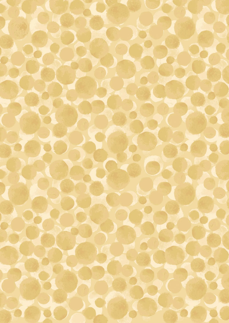 Lewis & Irene | AW22 'Bumbleberries' Soft Yellow BB304: by the 1/2m