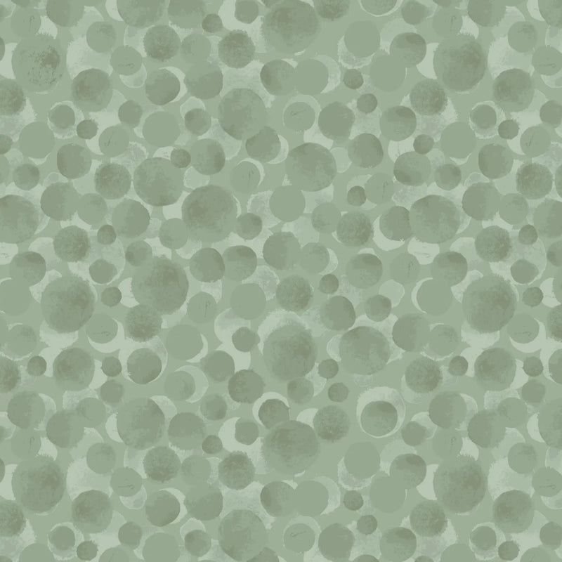 Lewis & Irene | 'Bumbleberries Basics' Sage BB310: by the 1/2m