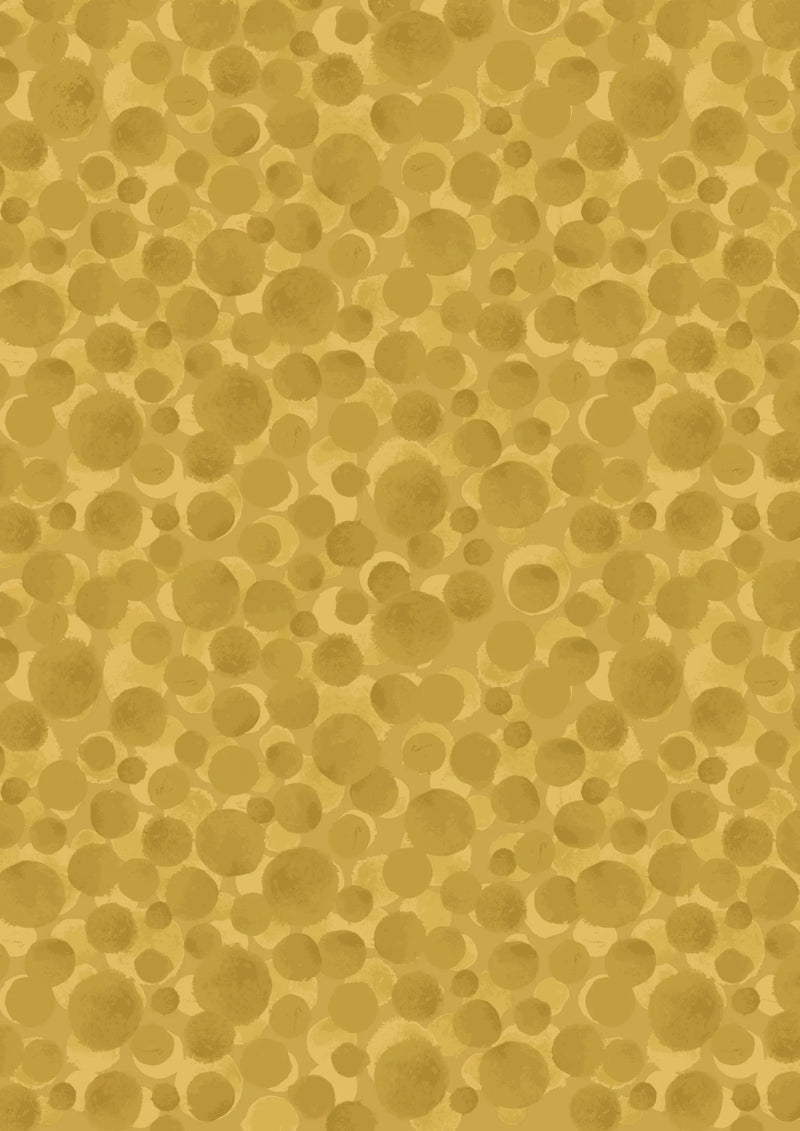 Lewis & Irene | AW22 'Bumbleberries' Mustard BB316: by the 1/2m