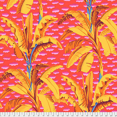 Kaffe Fassett Collective | February 2021: 'Banana Tree' Red: by the 1/2m