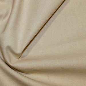 100% Cotton Plain: #7 Beige: by the 1/2m