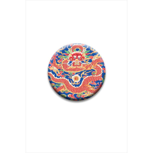 Zappy Dots: Philip Jacobs' Blue Dragon and Peony: Scissor Fob with SWIVEL CLIP