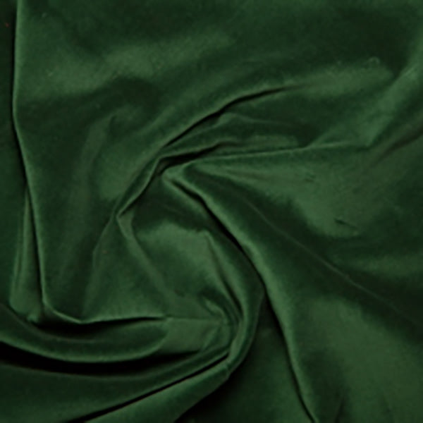 Cotton Velvet: Bottle Green: by the 1/2m