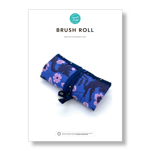 Paintbrush Roll Pattern INSTRUCTIONS: Brush Roll: PRINTED VERSION – Natasha Makes