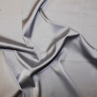 Silk Touch Polyester Satin: Cut to Order by the METRE: Silver