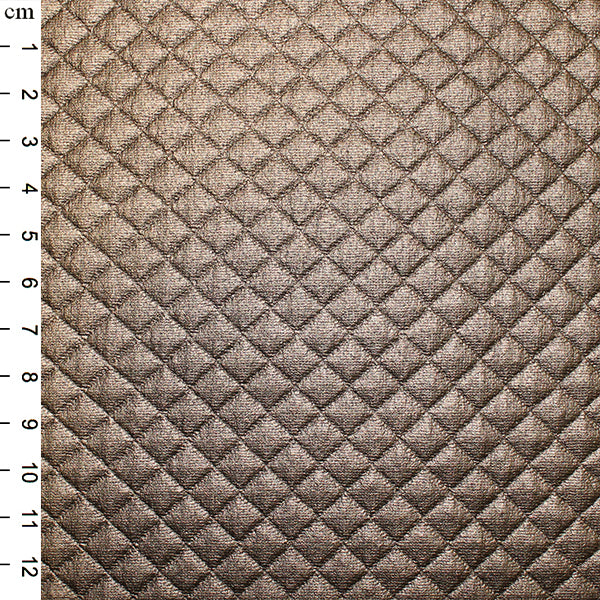 BOLT END SALE: Quilted PU: Copper / Bronze: Approx 1/2m