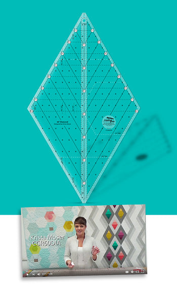 Creative Grids: CGR60DIA Non-Slip 60° Diamond 8.5"