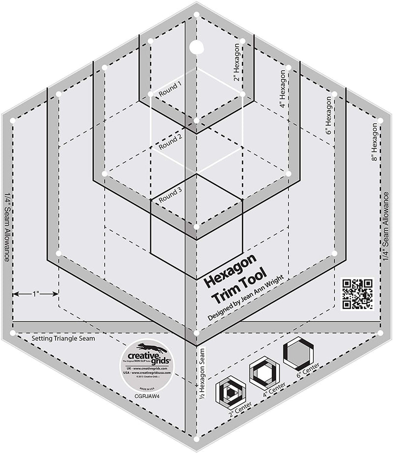 CGRJAW4 8" Hexagon Log Cabin (cut 2" to 8") Accessory | Natasha Makes