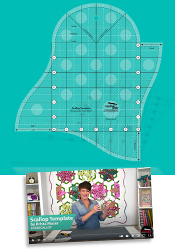 Creative Grids: CGRSCALLOP Scallop Template by Krista Moser