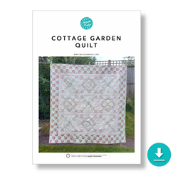 INSTRUCTIONS: 'Cottage Garden' Quilt: DIGITAL DOWNLOAD
