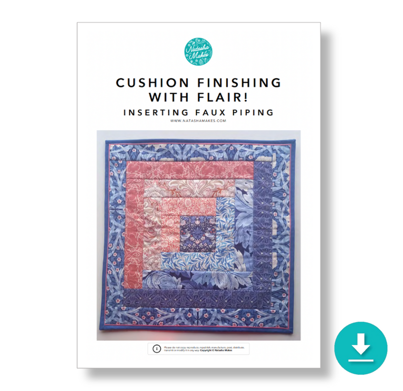 INSTRUCTIONS: 'Cushion Finishing with Flair!' INSERTING FAUX PIPING: DIGITAL DOWNLOAD